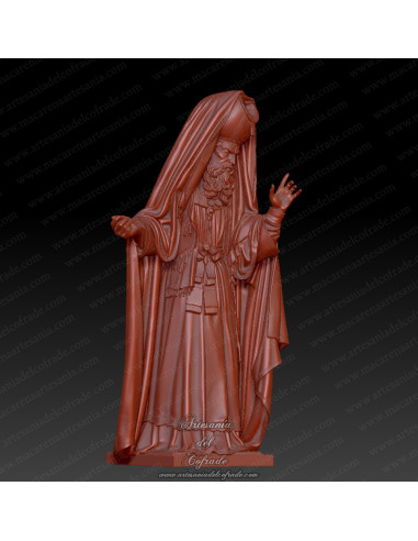 Figura secundaria religiosa 3D para modelismo cofrade inspirada en Huelva