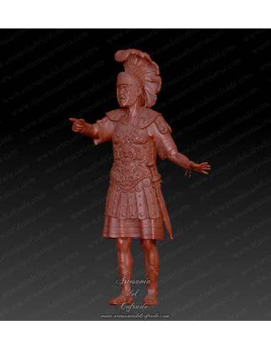 Miniatura cofrade del romano que señala con el dedo en 10 16 y 20 cm