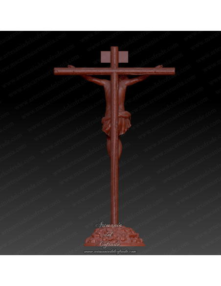 Figura religiosa 3D crucificada para modelismo cofrade inspirada en Sevilla
