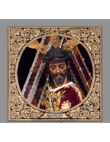 Azulejo cofrade cuadrado Nazareno Silencio Sevilla