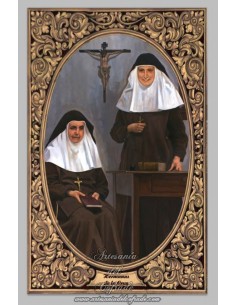 Azulejo  de Santa Angela de la Cruz y Madre María de la  Purísima