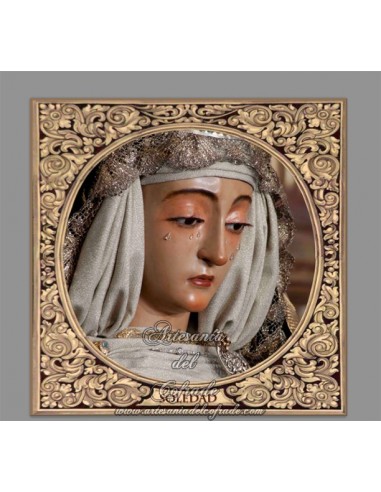 Azulejo cuadrado de la Virgen de la Soledad (Cantillana)