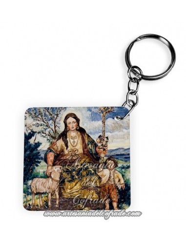 Llavero Cuadrado de la Divina Pastora de Cantillana