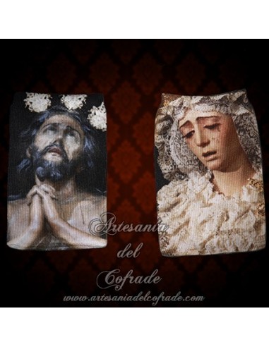 Calcetin de movil de los titulares de la Cofradía de la Estrella de Sevilla