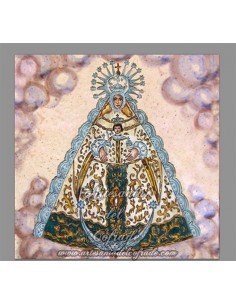 Bonito azulejo Cuadrado de la Virgen del Rocio