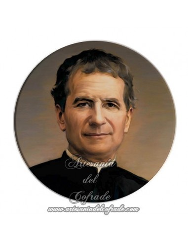 Imán redondo plastico de San Juan Bosco