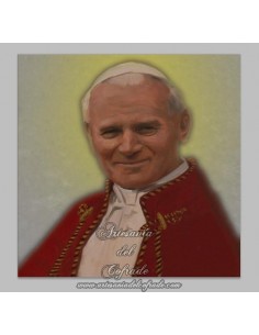 Azulejo  cuadrado del Papa Juan Pablo II