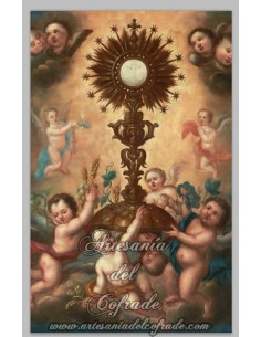   Azulejo rectangular de la Adoración a la Eucaristia